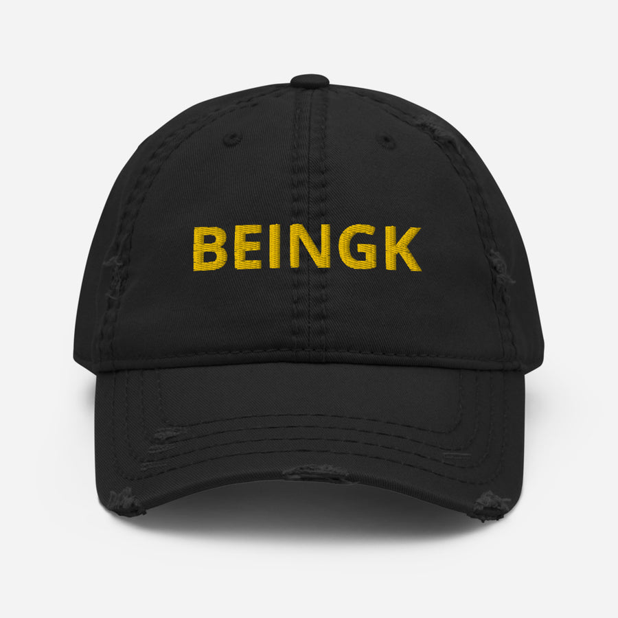 BEINGK Distressed Dad Hat