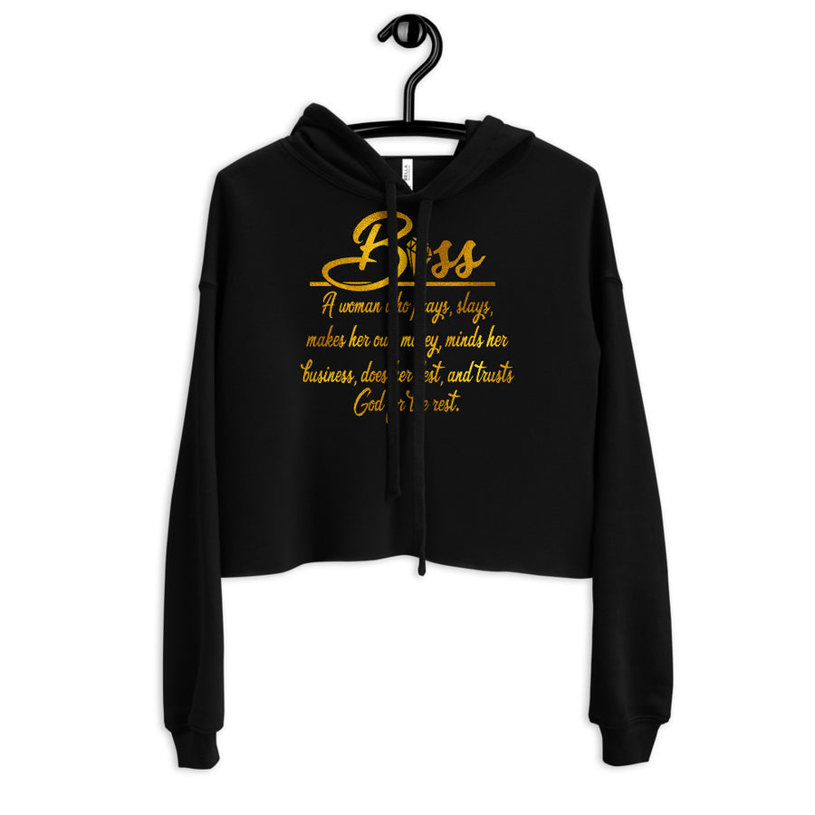 Boss Women's Crop Hoodie