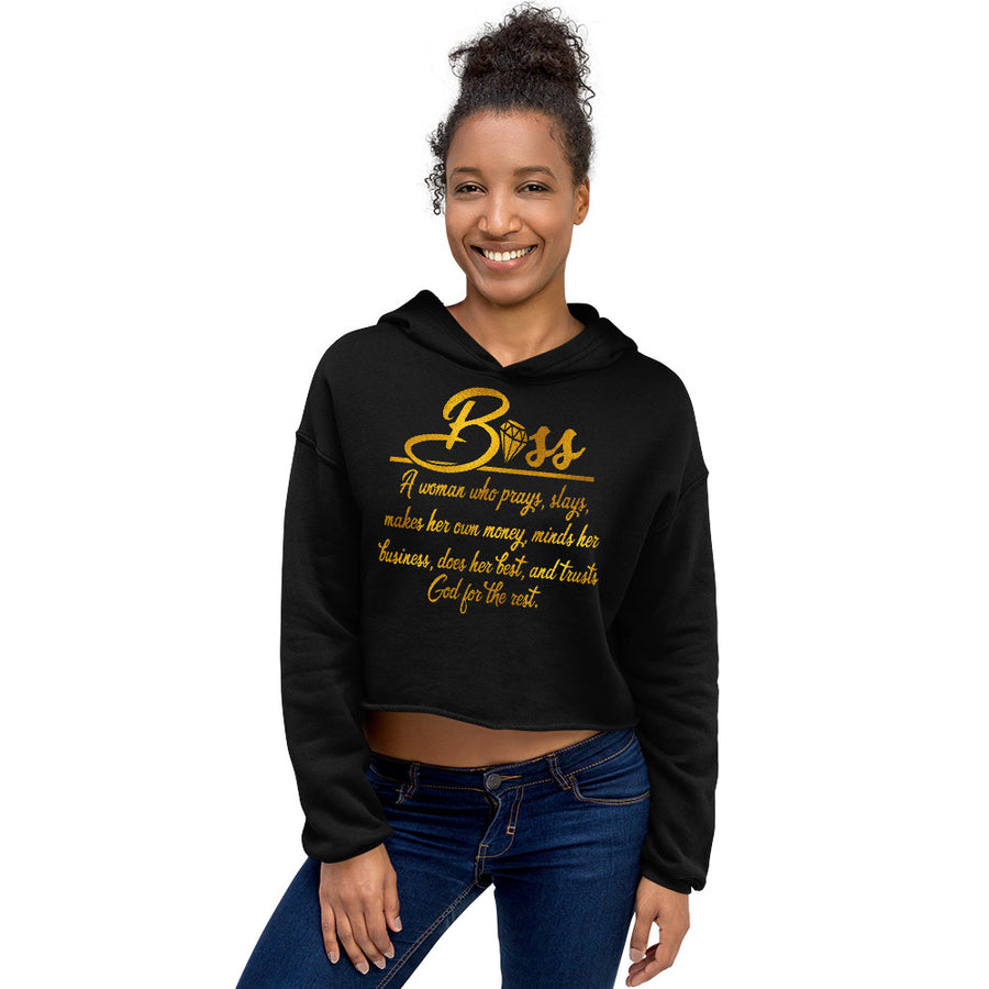 Boss Women's Crop Hoodie