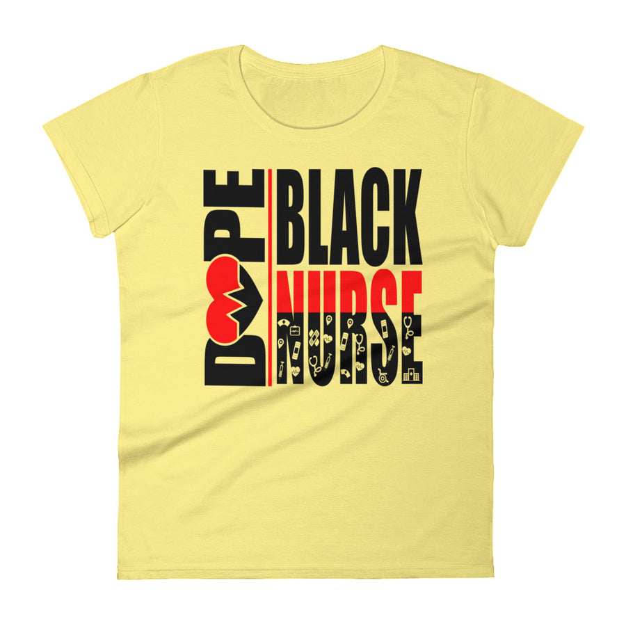 Dope Black Nurse Women's Short T-shirt